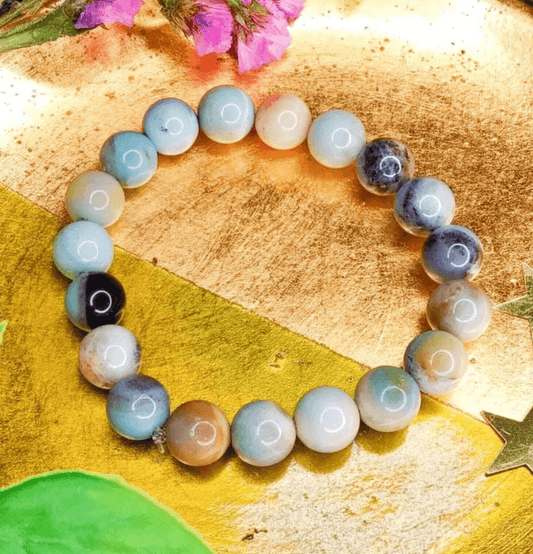 Rainbow Amazonite Bracelet For Chakra Cleansing - Spirit and Stardust