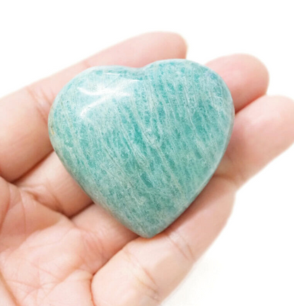 Amazonite Crystal Heart