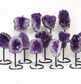 Amethyst Cluster on Metal Stand – Small - Spirit and Stardust