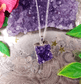 Amethyst Crystal Druze Pendant - Spirit and Stardust