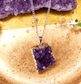 Amethyst Crystal Druze Pendant - Spirit and Stardust
