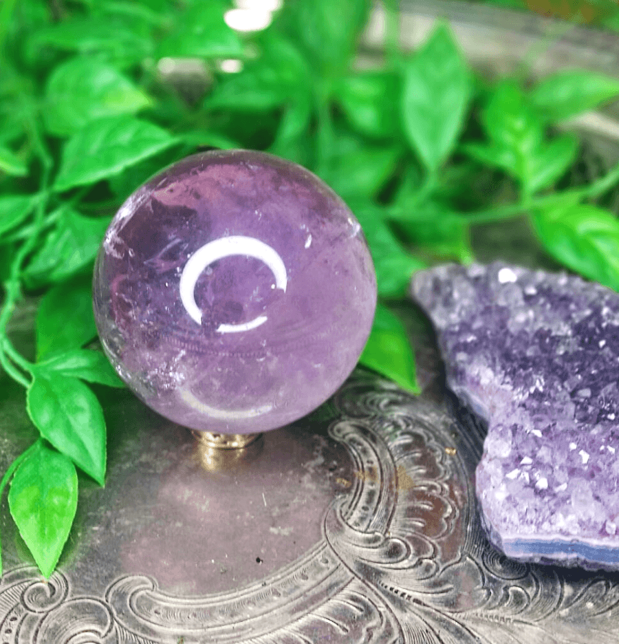 Amethyst Crystal Sphere - Spirit and Stardust