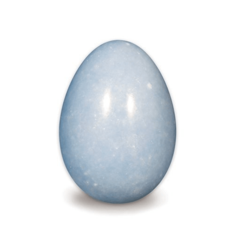 Angelite Crystal Egg - Spirit and Stardust