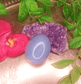 Angelite Crystal Egg - Spirit and Stardust