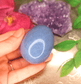 Angelite Crystal Egg - Spirit and Stardust