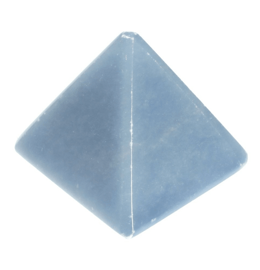 Angelite Crystal Pyramid - Spirit and Stardust