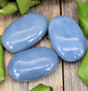 Angelite Palm Stone For Connection - Spirit and Stardust