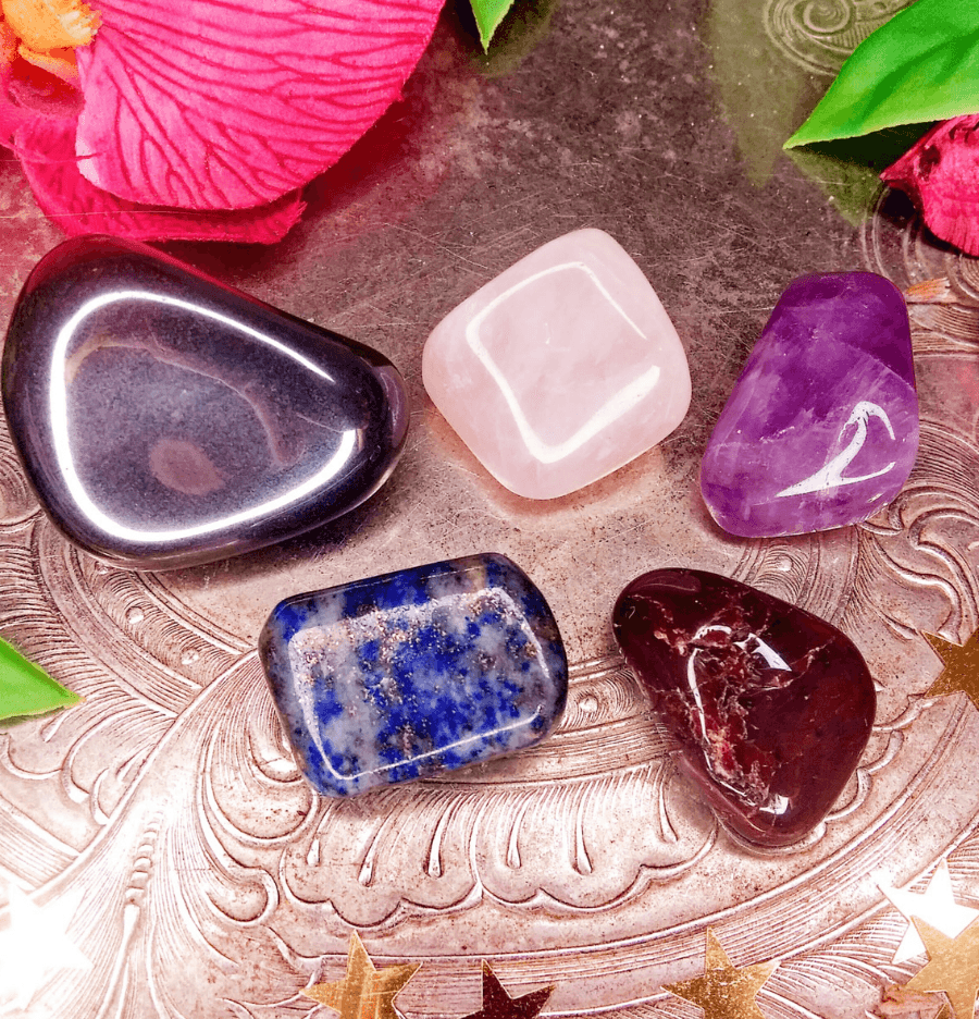 Aquarius Zodiac Crystal Healing Set - Spirit and Stardust