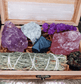 Aquarius Zodiac Raw Crystal Healing Set In Gift Box - Spirit and Stardust