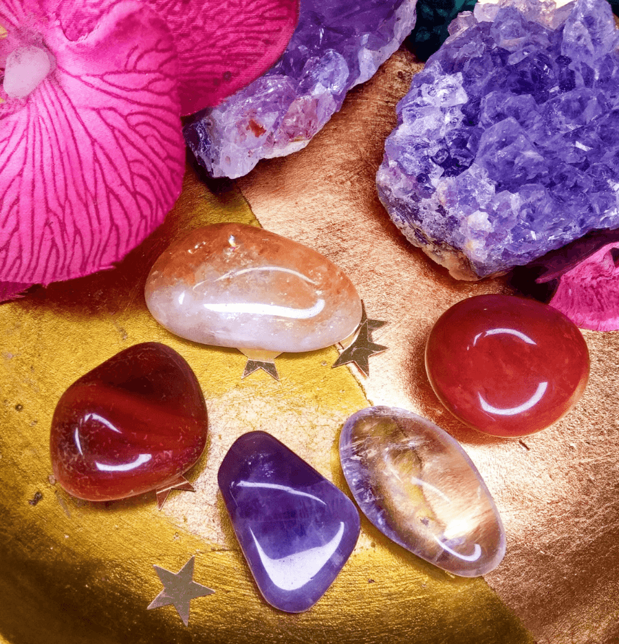 Aries Zodiac Crystal Healing Set - Spirit and Stardust