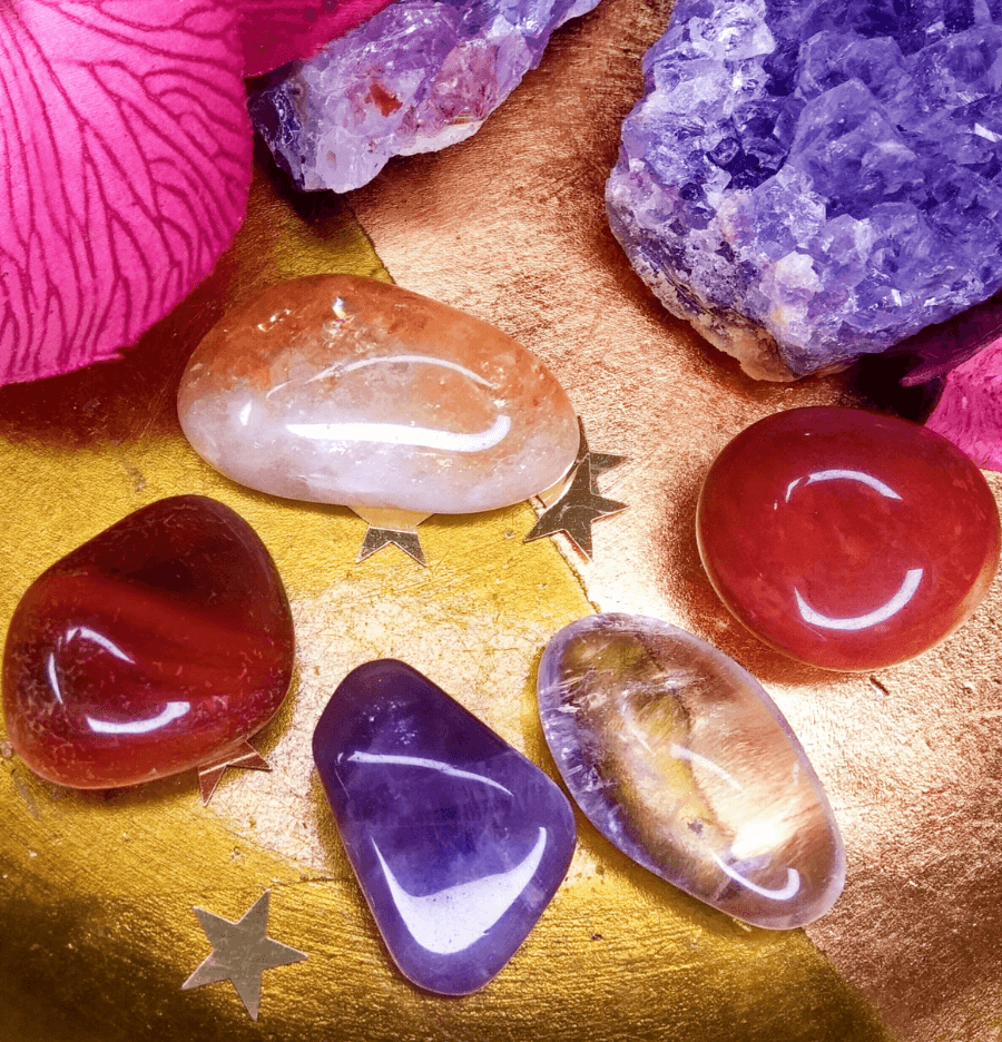 Aries Zodiac Crystal Healing Set - Spirit and Stardust