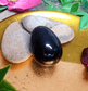 Black Obsidian Crystal Egg - Spirit and Stardust