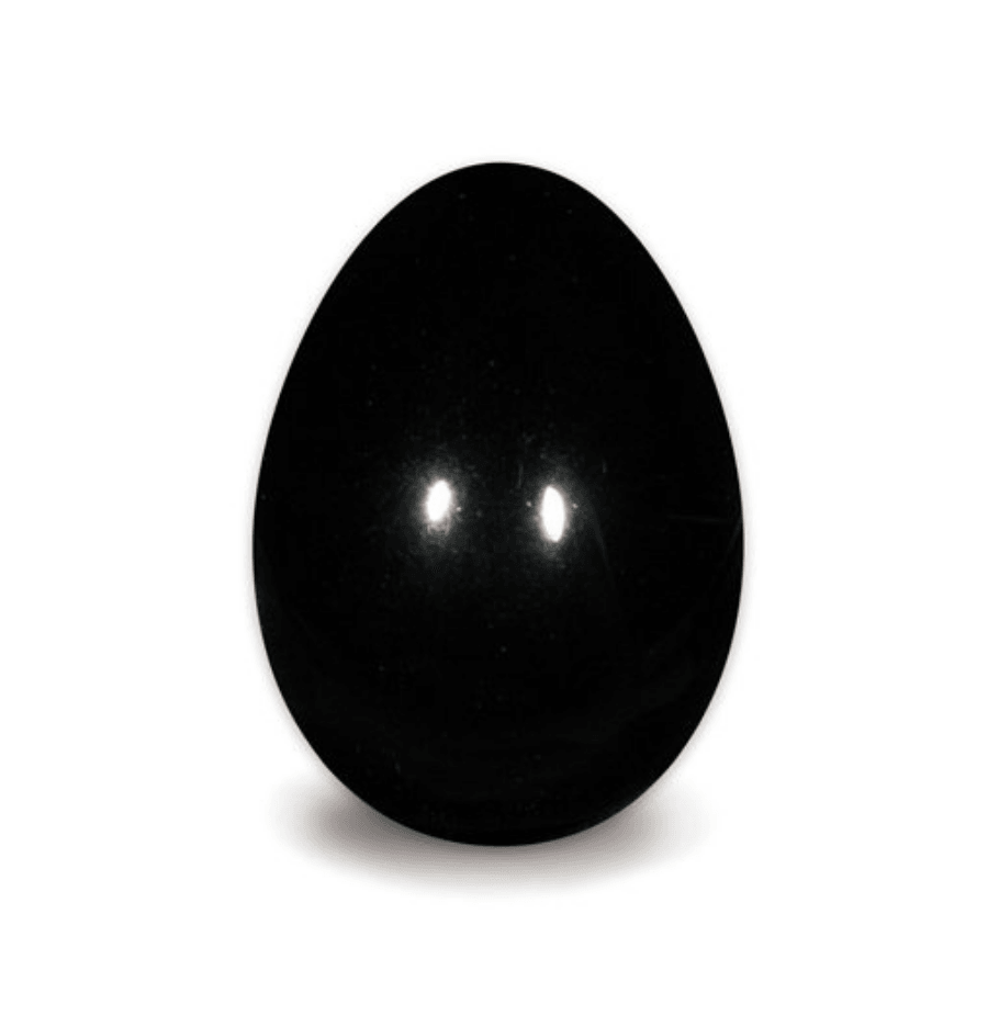 Black Obsidian Crystal Egg - Spirit and Stardust