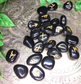Black Obsidian Witch's Crystal Rune Set