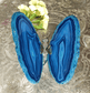 Agate Slice Butterfly (Blue) - Spirit and Stardust