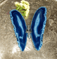 Agate Slice Butterfly (Blue) - Spirit and Stardust