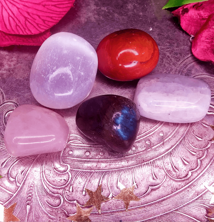 Cancer Zodiac Crystal Healing Set - Spirit and Stardust