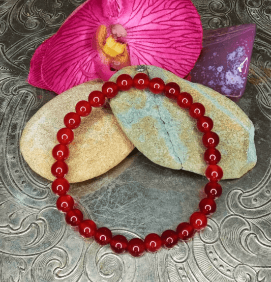 Carnelian Bracelet For Creativity (6mm Beads) - Spirit and Stardust