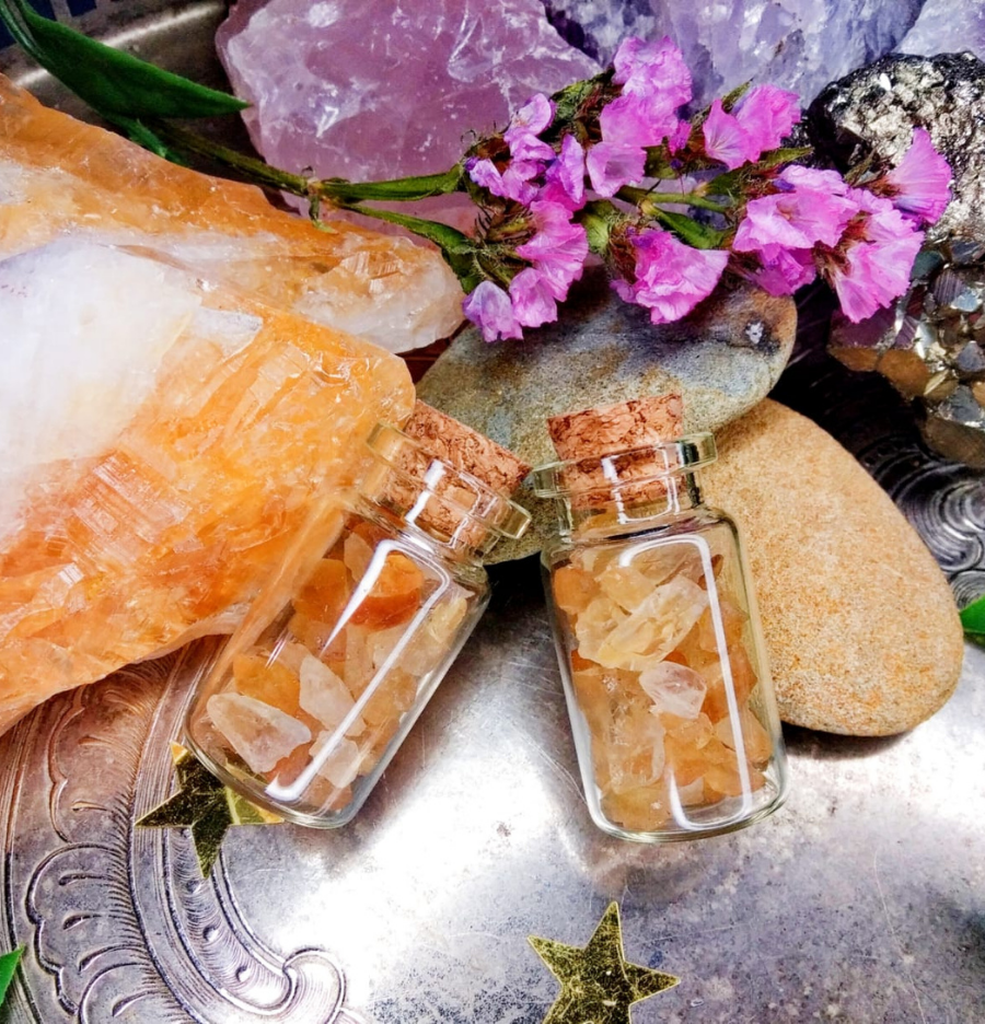 Citrine Crystal Chips - 200 Grams