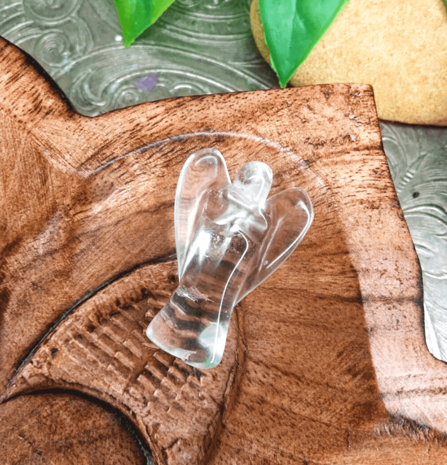 Clear Quartz Crystal Angel - Spirit and Stardust