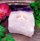 Clear Quartz Crystal Candle Holder