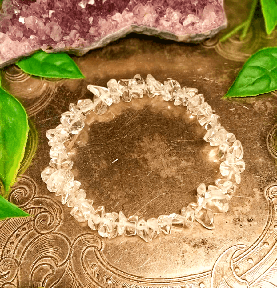 Clear Quartz Crystal Chip Bracelet For Spirit - Spirit and Stardust