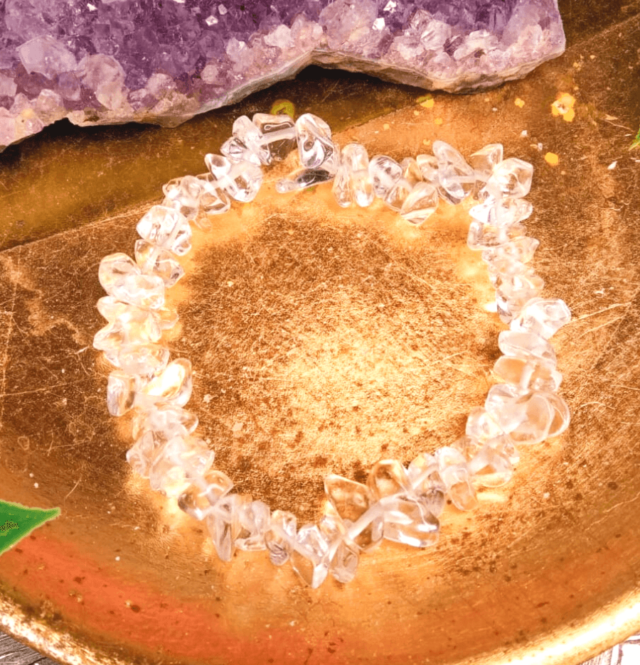 Clear Quartz Crystal Chip Bracelet For Spirit - Spirit and Stardust