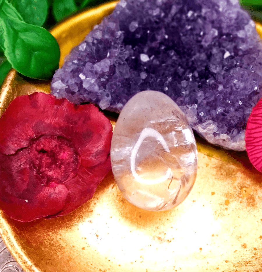 Clear Quartz Crystal Egg - Spirit and Stardust