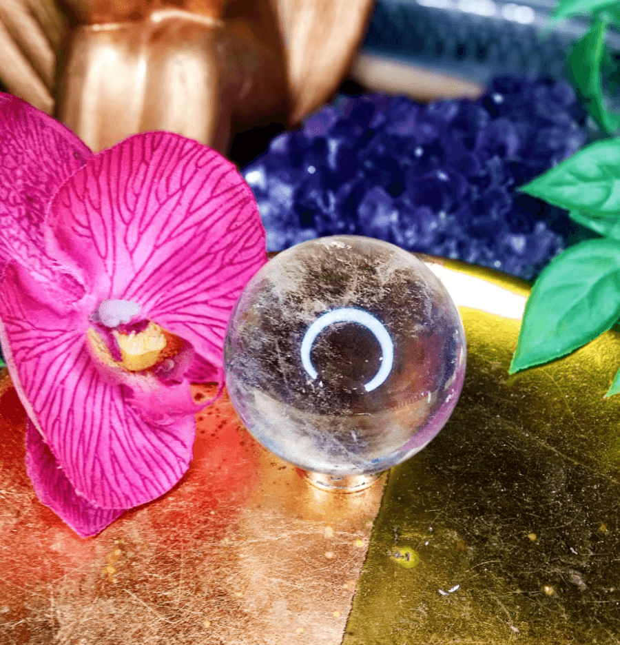Clear Quartz Sphere - Spirit and Stardust