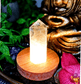 Polished Clear Quartz Point Lamp - Spirit and Stardust