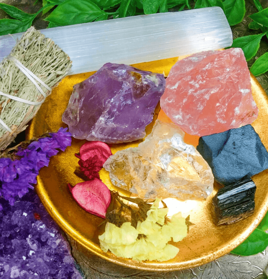 Empath Protection Crystal Healing Set in Gift Box - Spirit and Stardust