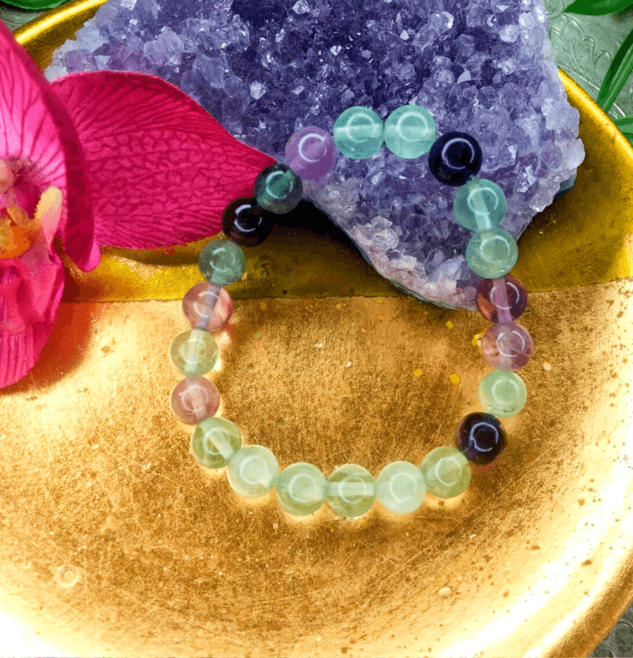Fluorite Bracelet For Positivity - Spirit and Stardust