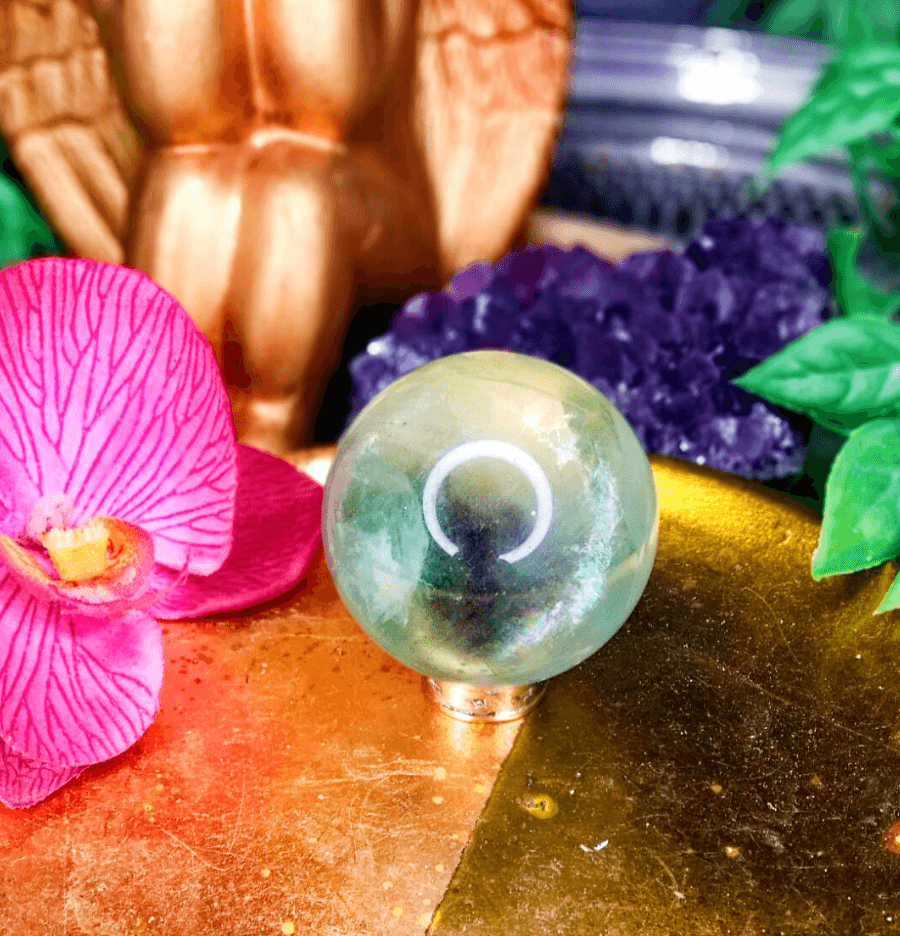 Fluorite Crystal Sphere - Spirit and Stardust