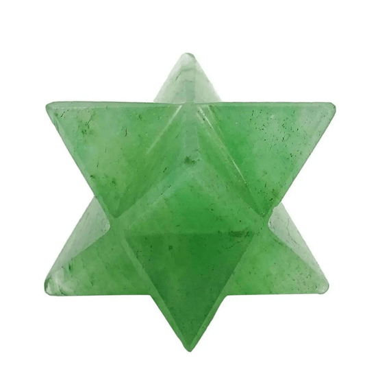 Green Aventurine Crystal Merkaba - Spirit and Stardust