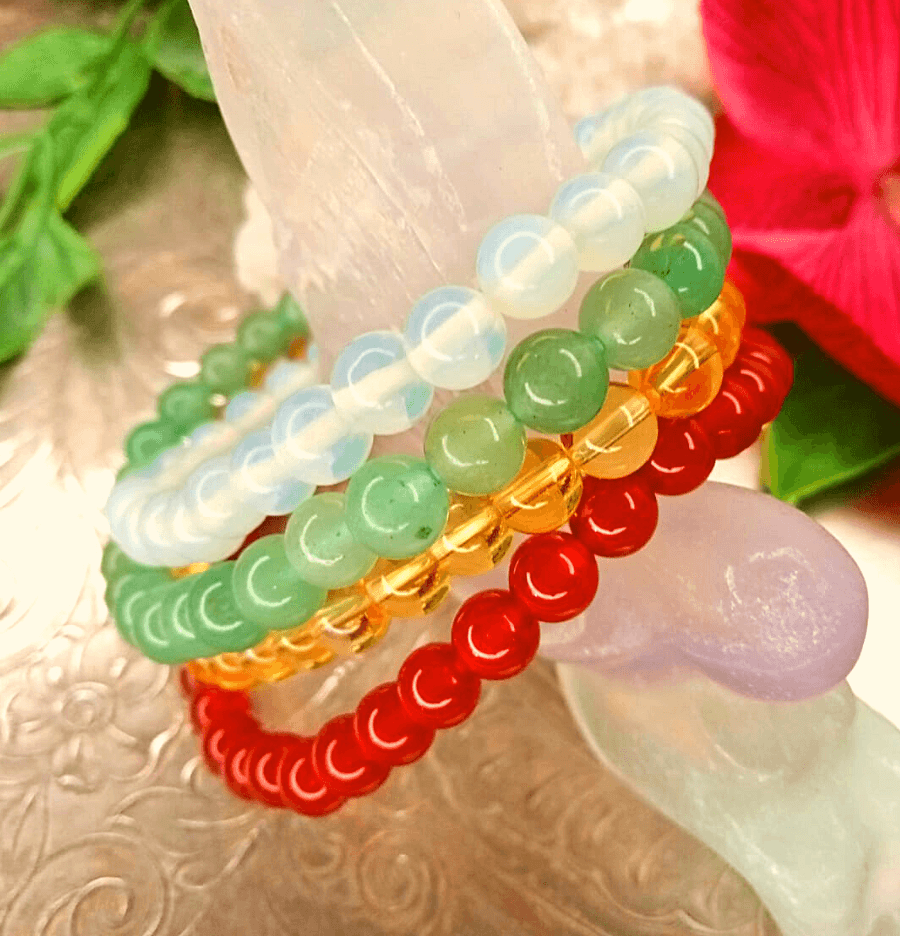 Divine Joy and Happiness Energy Bracelet Set - Spirit and Stardust