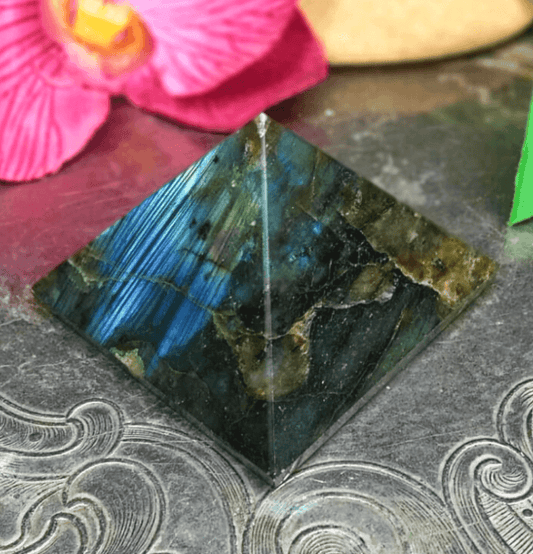 Labradorite Crystal Pyramid - Spirit and Stardust