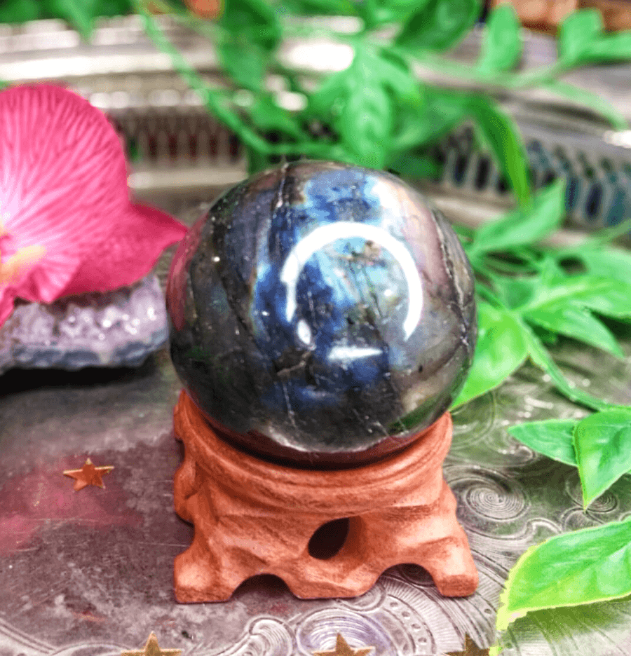 Labradorite Crystal Sphere - Spirit and Stardust