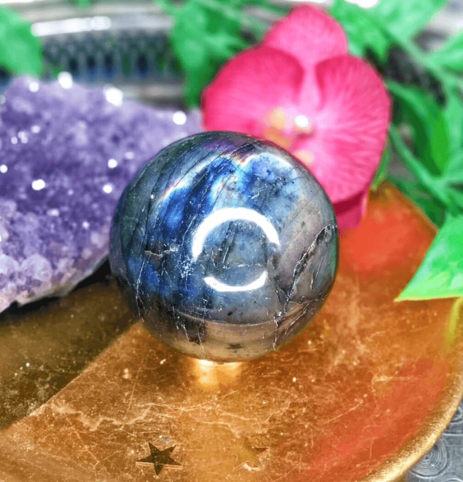 Labradorite Crystal Sphere - Spirit and Stardust