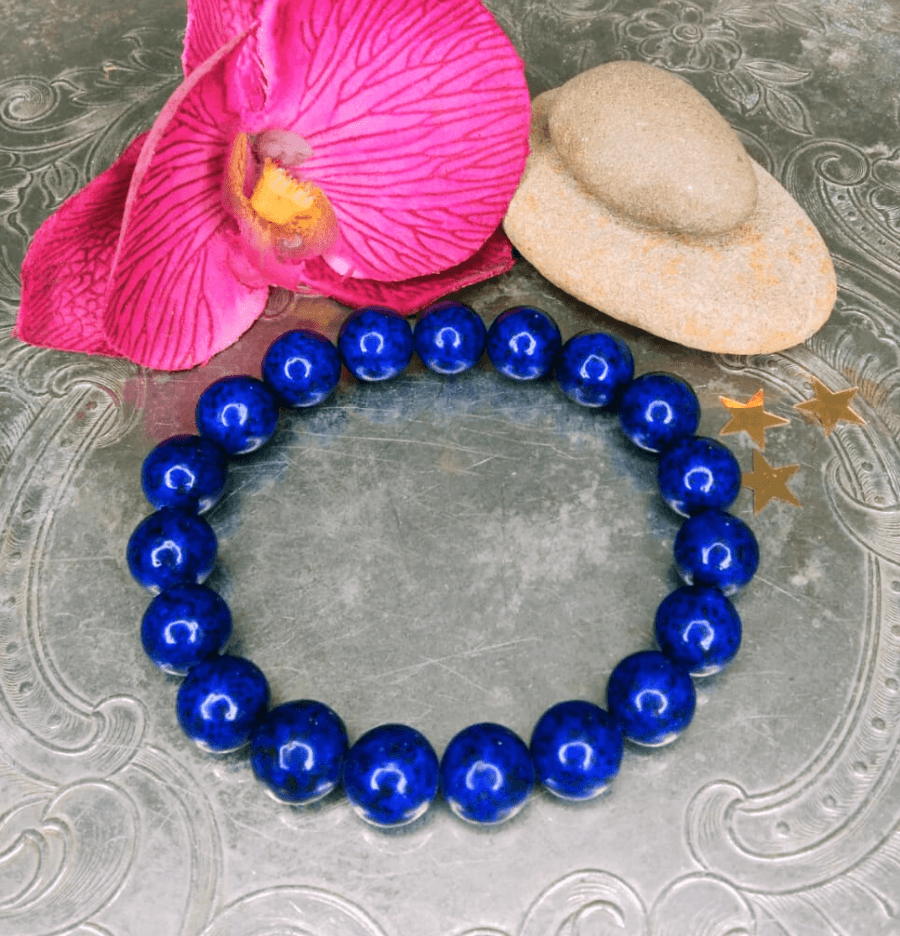 Lapis Lazuli Bracelet For Wisdom - Spirit and Stardust