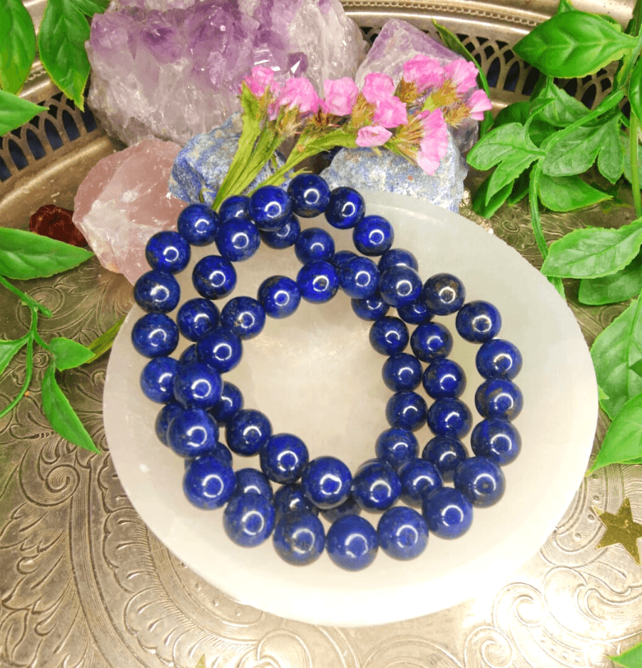Lapis Lazuli Bracelet For Wisdom - Spirit and Stardust