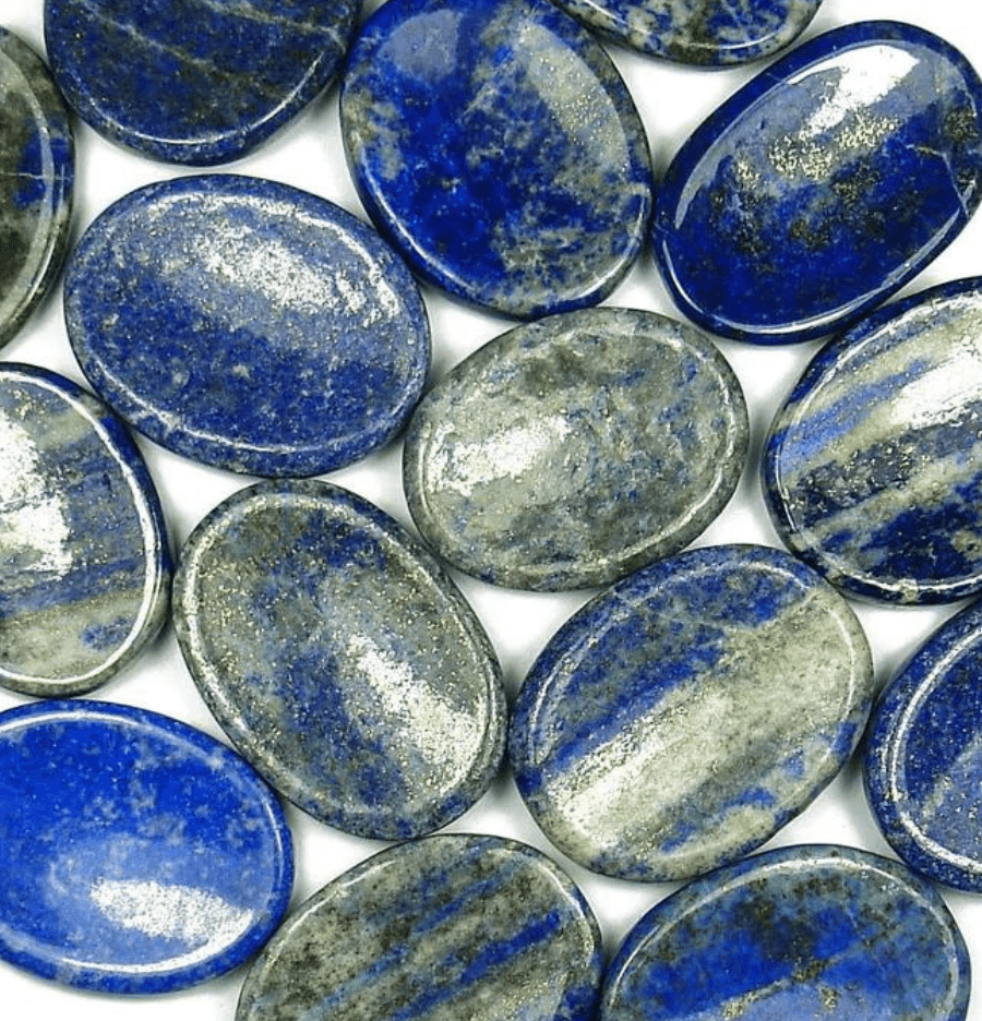 Lapis Lazuli Crystal Worry Stone - Spirit and Stardust