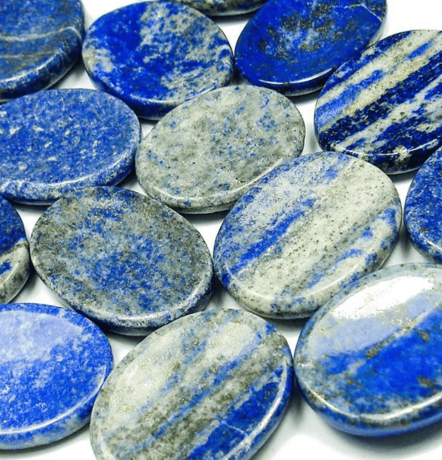Lapis Lazuli Crystal Worry Stone - Spirit and Stardust