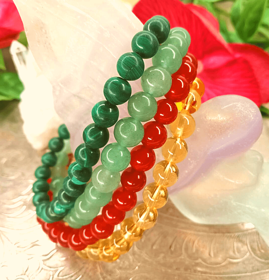 Health, Wealth and Success Energy Bracelet Set - Spirit and Stardust