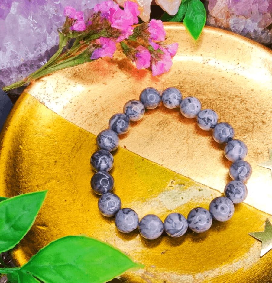 Map Jasper Bracelet For Stress Relief - Spirit and Stardust