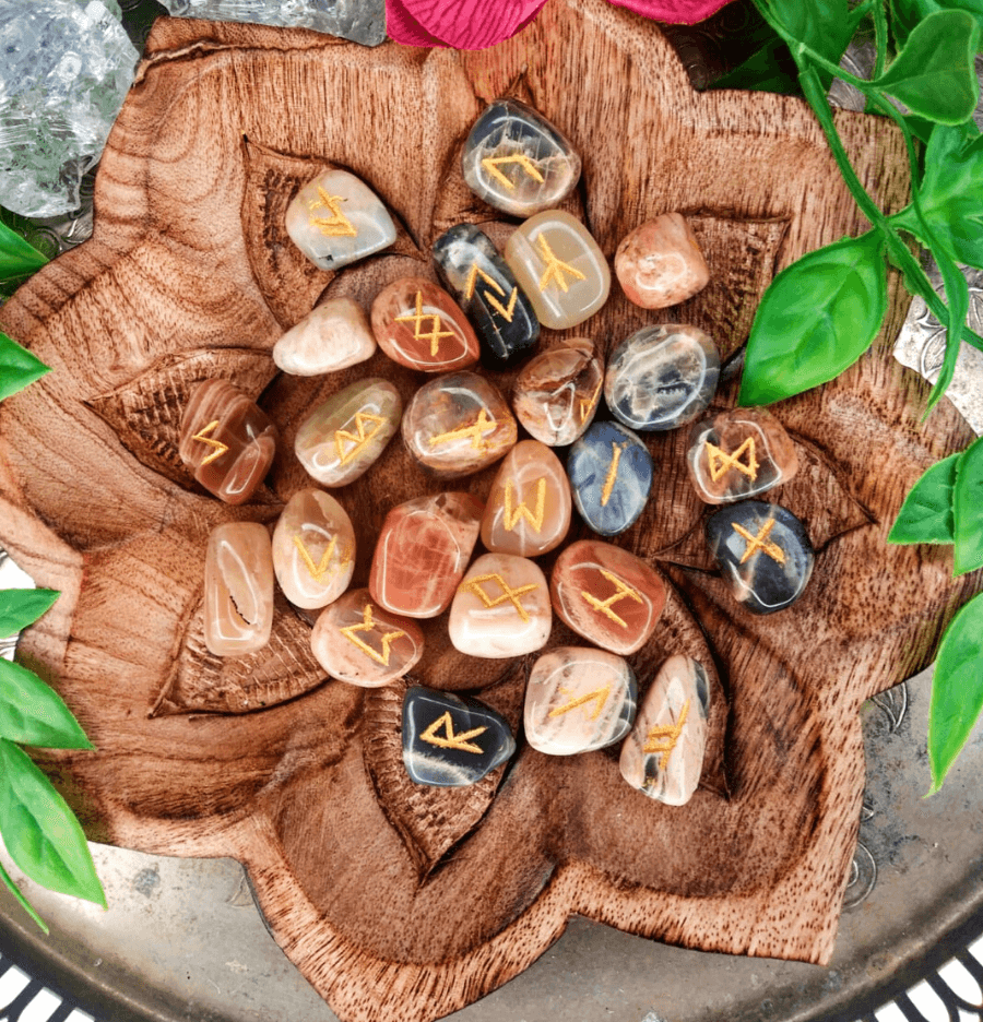 Mixed Moonstone Rune Set - Spirit and Stardust