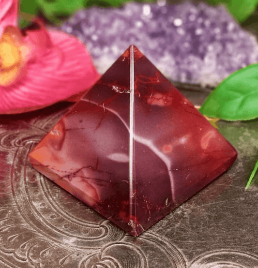 Mookaite Crystal Pyramid - Spirit and Stardust