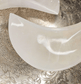 Beautifully Carved and Polished White Selenite Crescent Moon Bowl (Large) - Spirit and Stardust