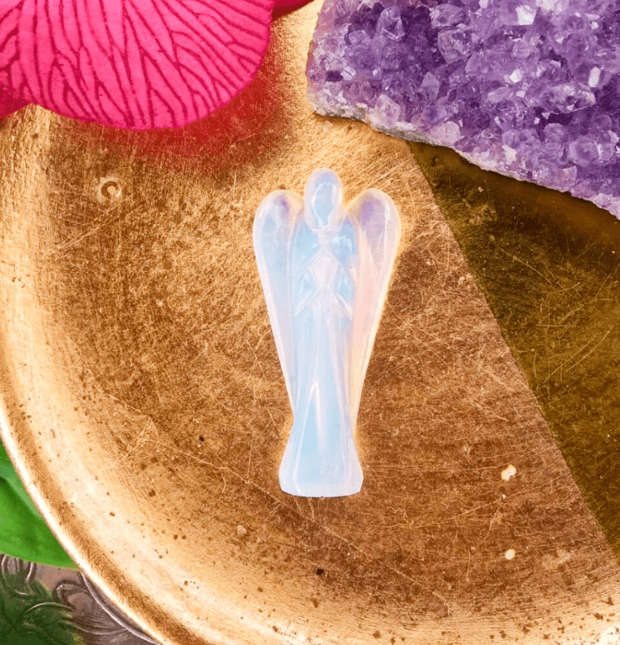 Opalite Crystal Angel - Spirit and Stardust