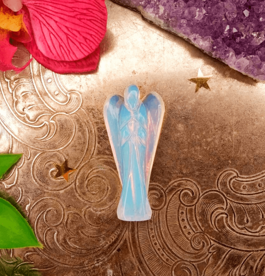 Opalite Crystal Angel - Spirit and Stardust