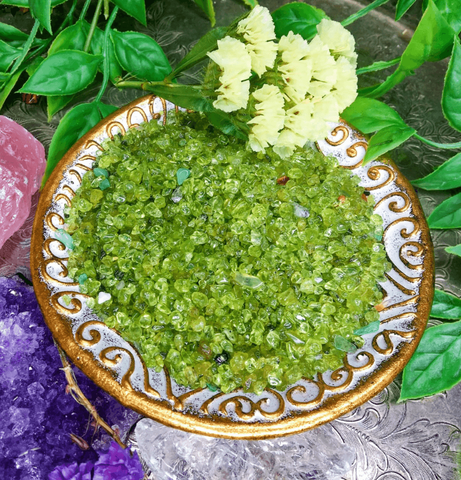 Peridot Crystal Chips - Spirit and Stardust